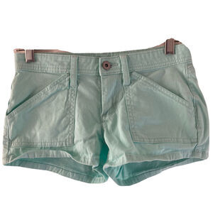 Arizona Jeans Shorts Womens Size 0 Aqua Green